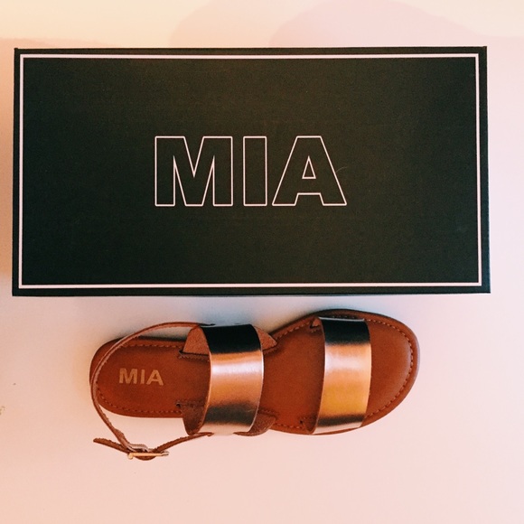 Mia Shoes - MIA Addison Rose Gold Sandals